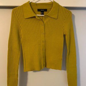 Green collared shirt